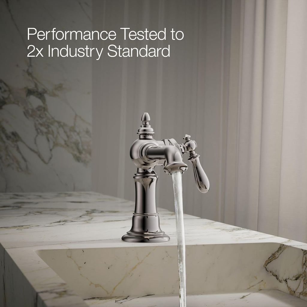 Kohler 72762-9M-TT Artifacts® Single-Handle Bathroom Sink Faucet, 1.2 gpm, Vibrant Titanium