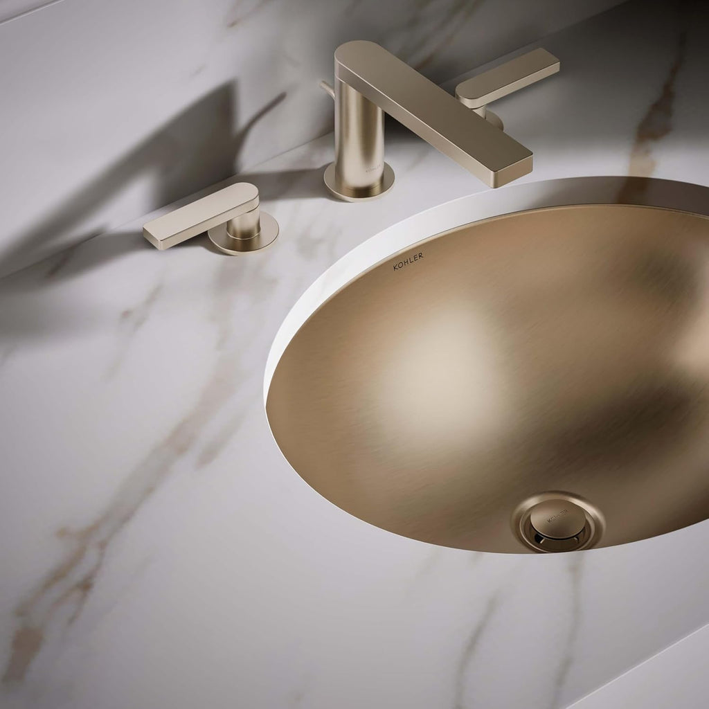 Bachata 20' Oval Drop-In/Undermount Bathroom Sink No Overflow