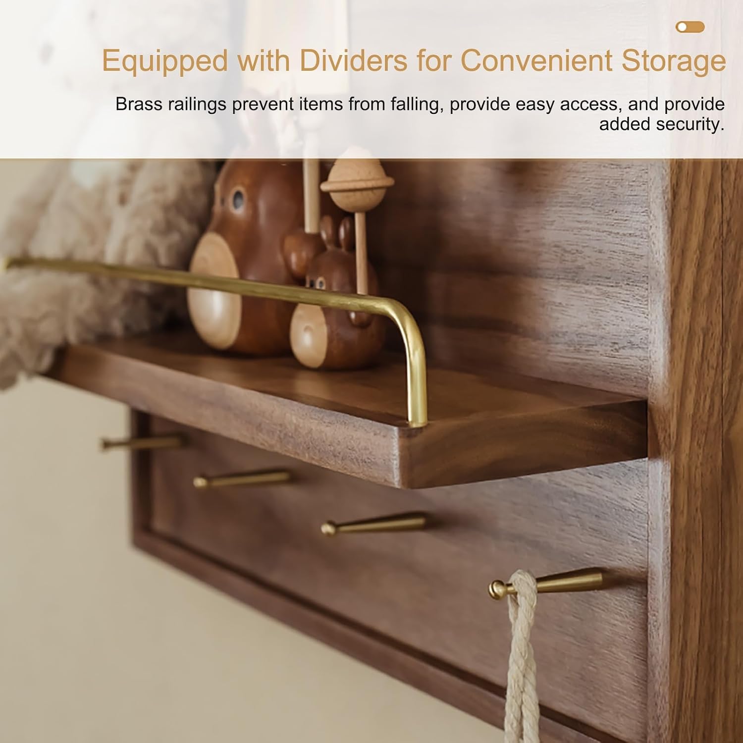 Fuse Box Cover Cabinet, Electrical Panel Cover Breaker Box Cover Decorative, Wooden with Shelf & Hooks, for Home, Living Room Office Art Picture(50 * 40cm/20 * 16in)