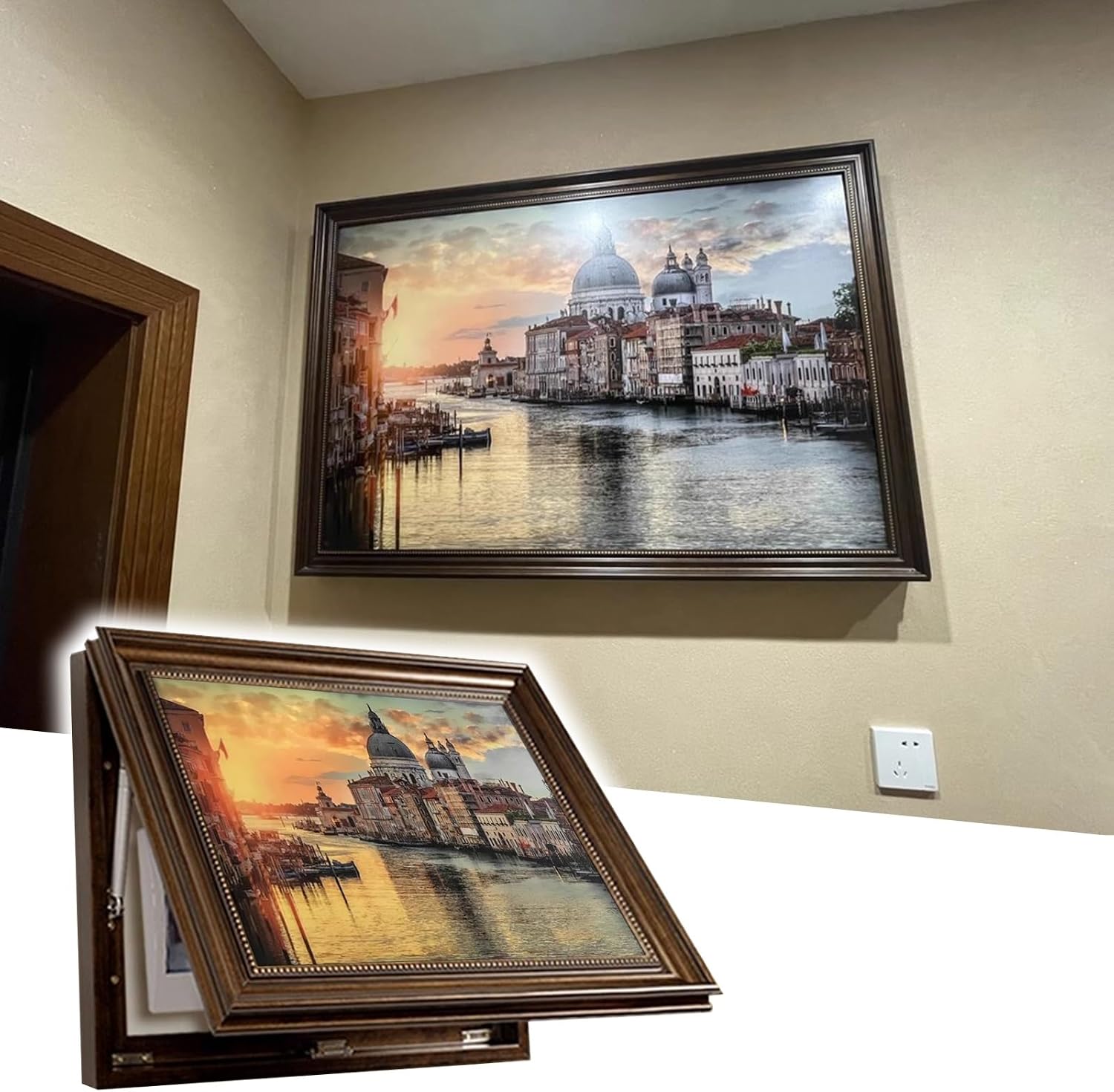Electrical Panel Cover Electric Meter Box Decorative Painting, Hide Distribution Cover Decoration Creative Hanging Picture