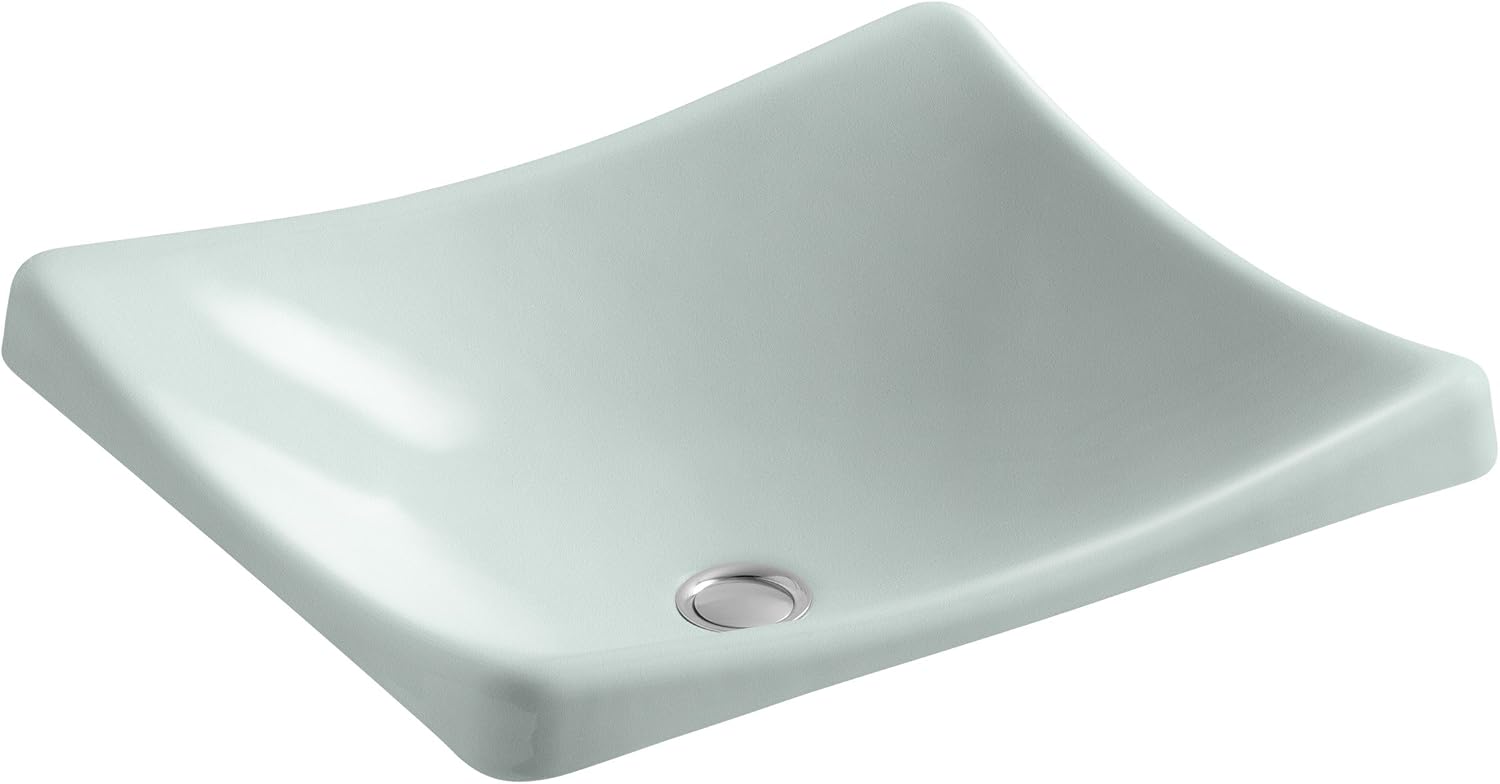 KOHLER K-2833-FE DemiLav Wading Pool Bathroom Sink, Frost