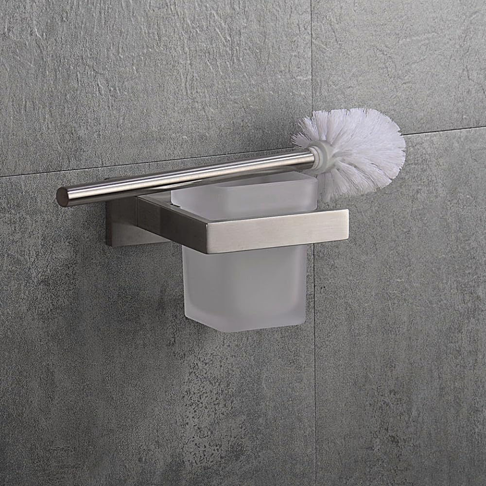 Stainless Steel Bathroom Accessories Brushed Nickel Towel Rack Toilet Paper Holder Towel Bar Hook Toilet Hardware,Toilet Brush,