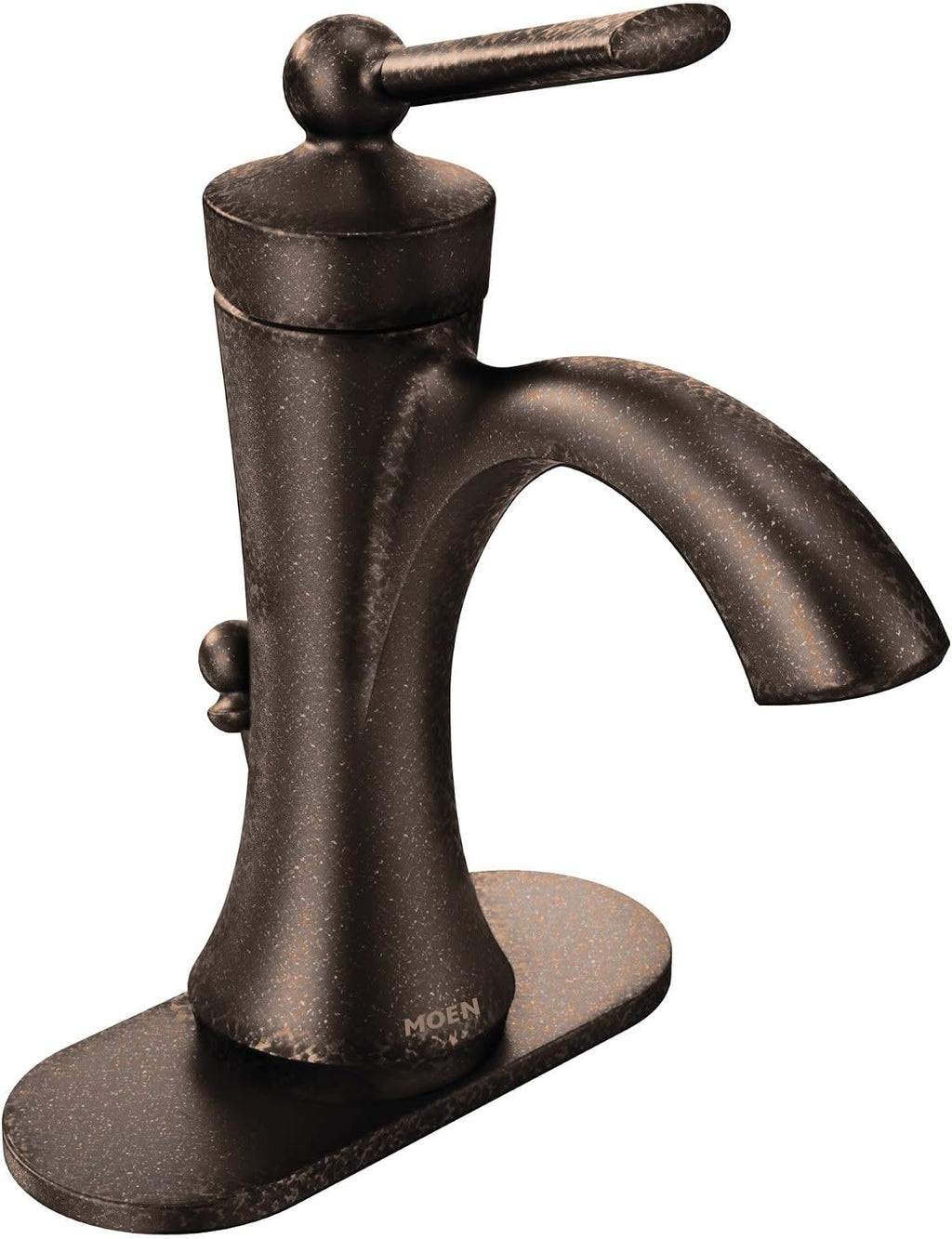 Moen 4500ORB Wynford One-Handle High-Arc Bathroom Faucet with Drain Assembly, Oil Rubbed Bronze