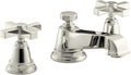 Kohler K-13132-3A-SN Pinstripe 2 Handle Widespread Bathroom Faucet Polshd Nickel