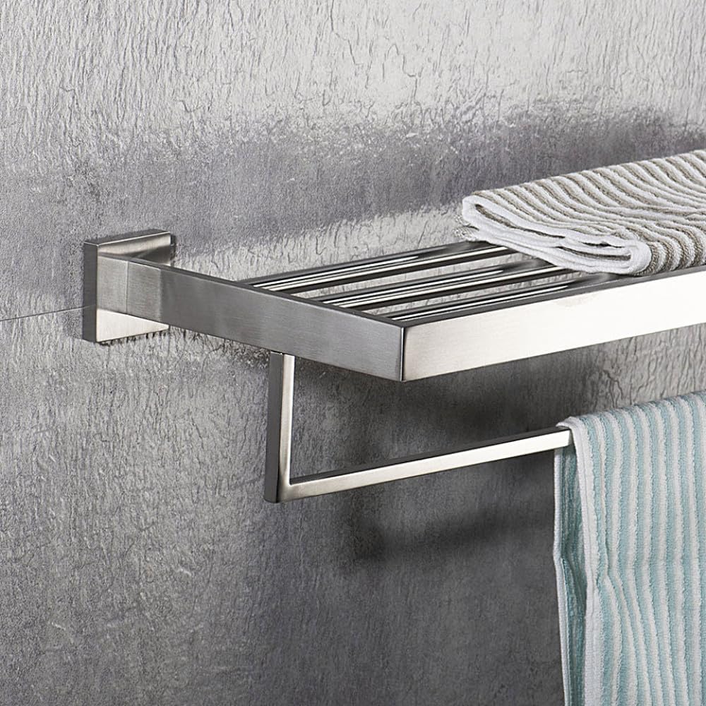 Stainless Steel Bathroom Accessories Brushed Nickel Towel Rack Toilet Paper Holder Towel Bar Hook Toilet Hardware,Towel Rack 50cm,