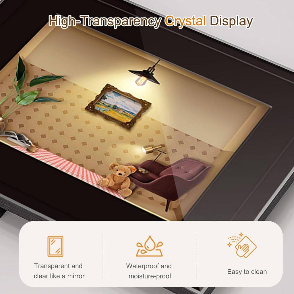 JHDXL Breaker Box Cover, Electrical Panel Cover Decorative, Electric Meter Box Decorative Painting, Crystal Porcelain Painting, for Living Room Home Offices Wall(Black5,70 * 50cm/27.6 * 19.7in)