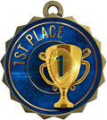 Express Medals 1 to 50 Packs 1st Place Gold Medal Trophy Award with Neck Ribbon D214-EG1