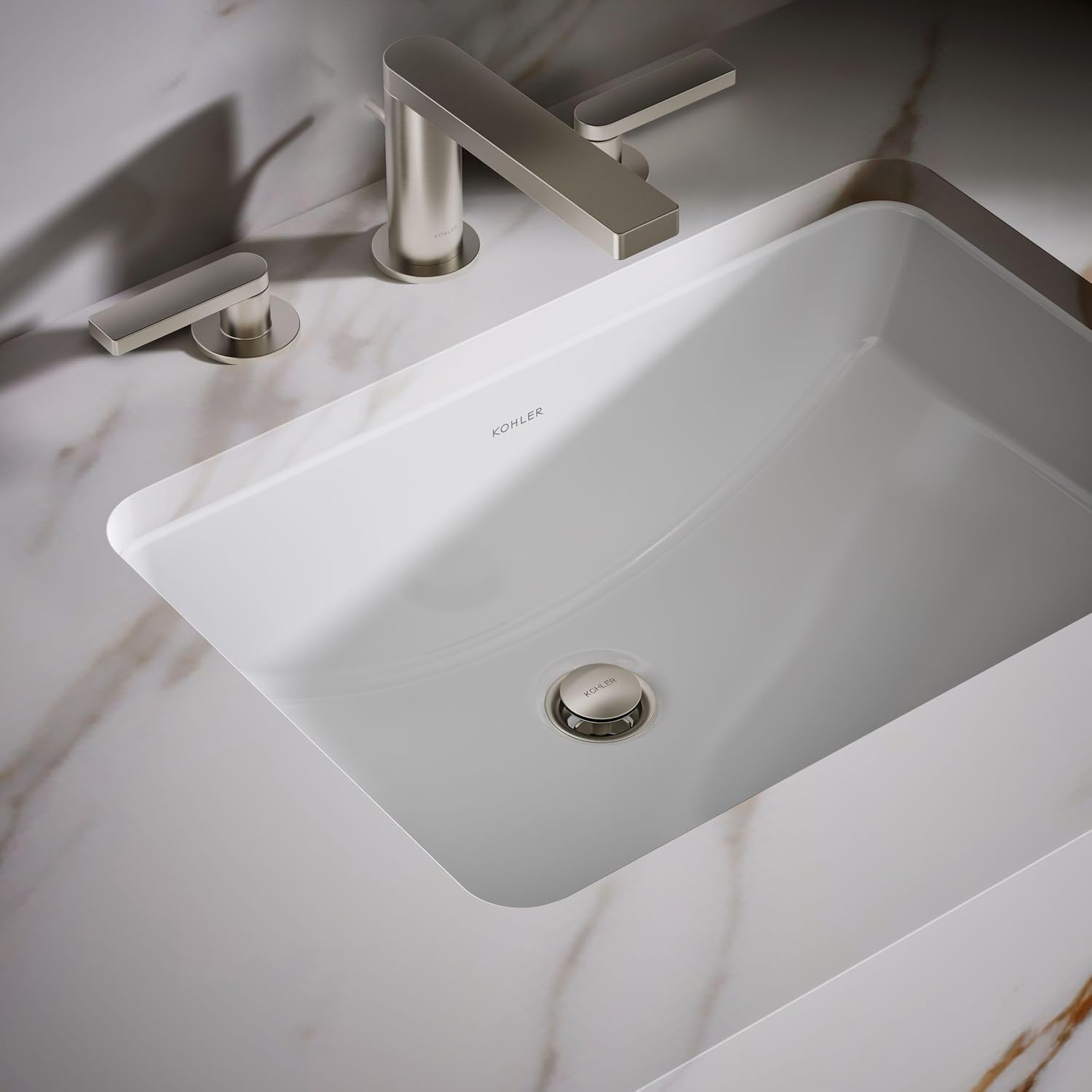 KOHLER K-2214-G-0 Ladena Undercounter Bathroom Sink, White One Size