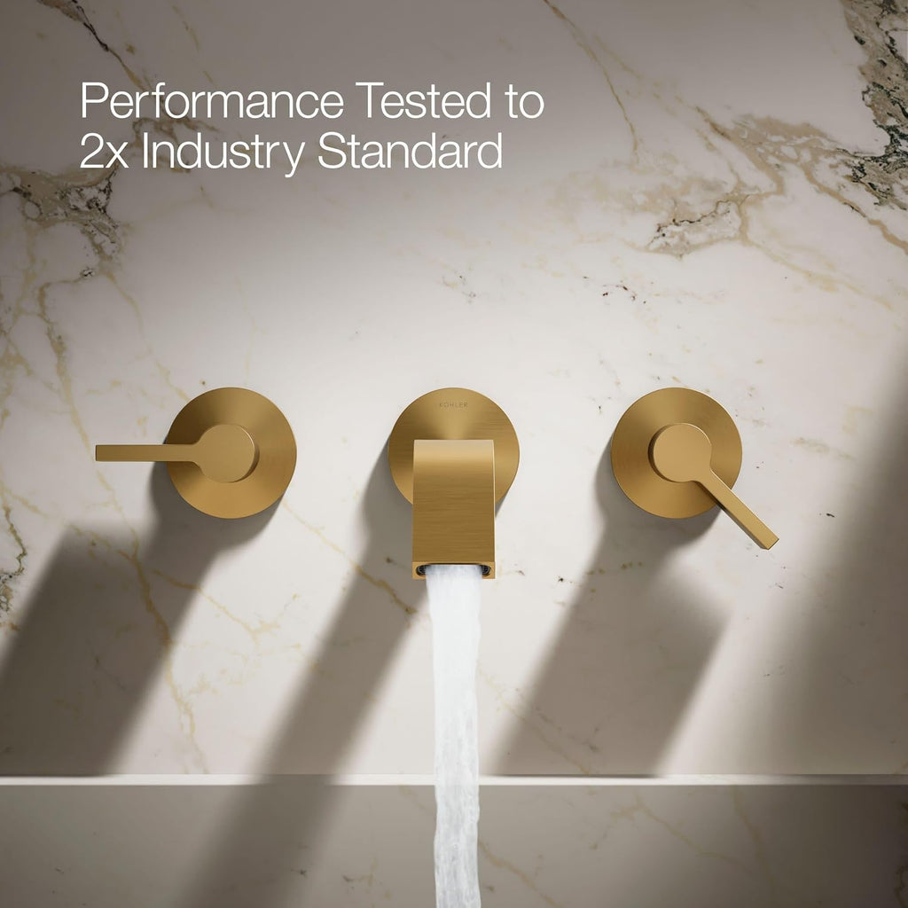 Kohler T23888-2MB Components Plumbing Fixtures, Vibrant Brushed Moderne Brass