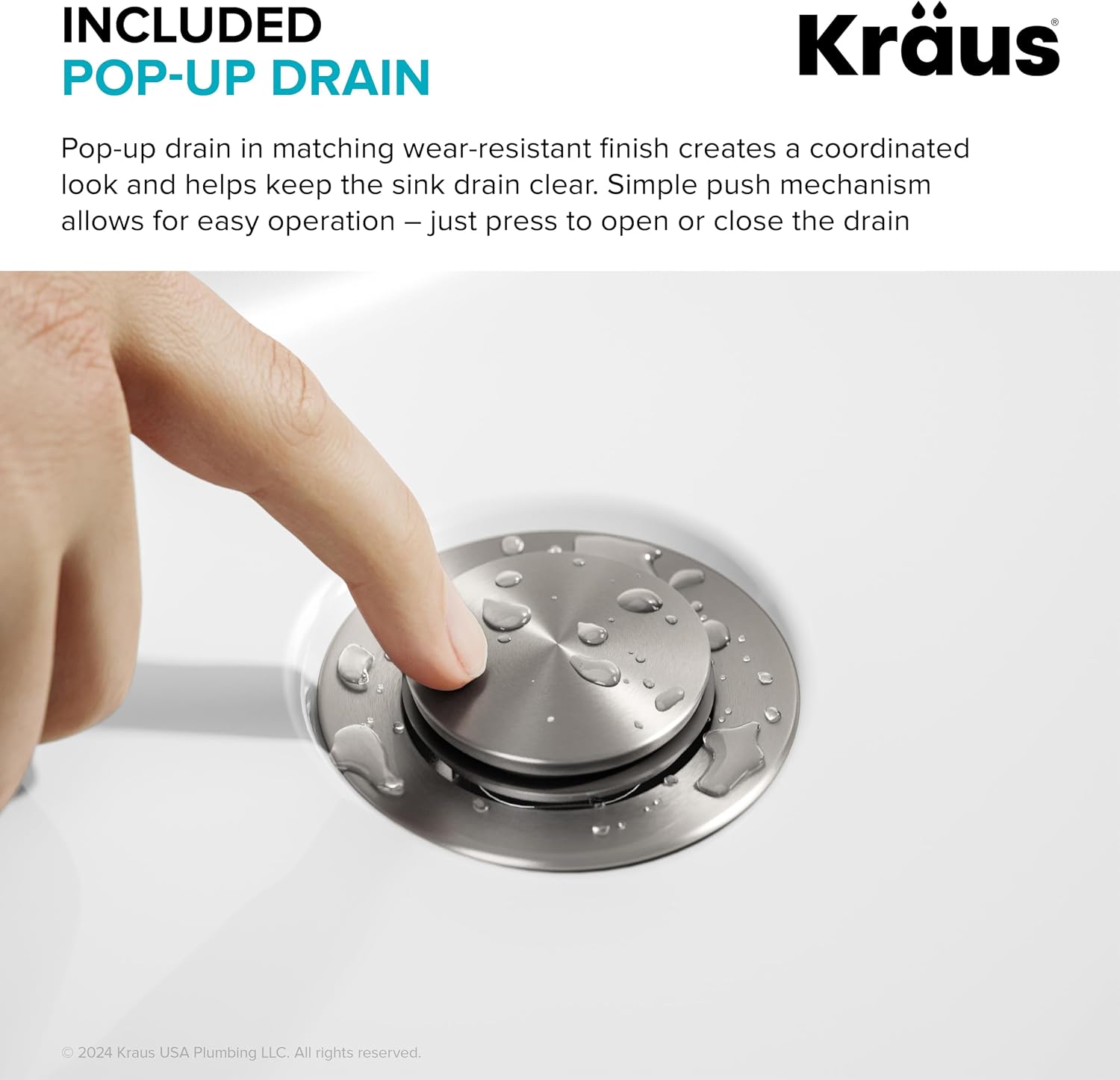 KRAUS Indy Bathroom Faucet for Vessel Sink in Spot-Free Brushed Nickel with Single Handle, Pop Up Drain and Supply Lines, KVF-1410SFBN