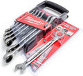 Milwaukee 932464993 Max Bite Ratcheting Metric Combination Spanner Set, 7 Piece, Red