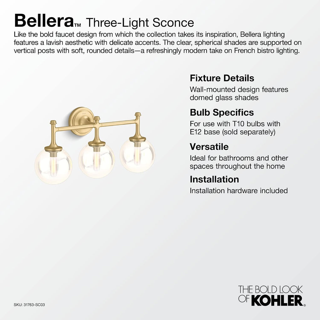 KOHLER Bellera 3-Light Sconce