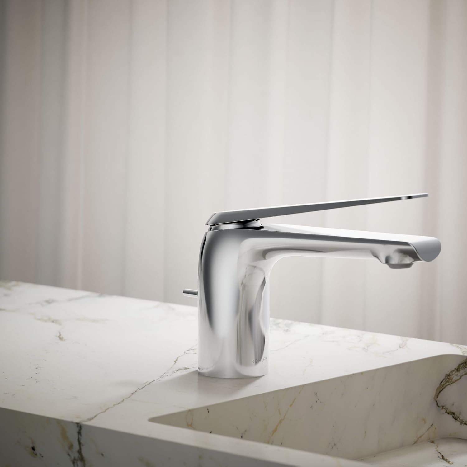 Kohler 97345-4-CP Avid® Single-Handle Bathroom Sink Faucet, 1.2 gpm, Polished Chrome