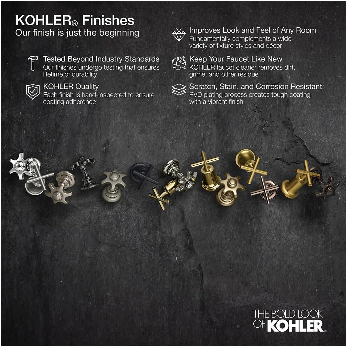 KOHLER Purist® Valve trim with lever handle for volume control valve, requires valve