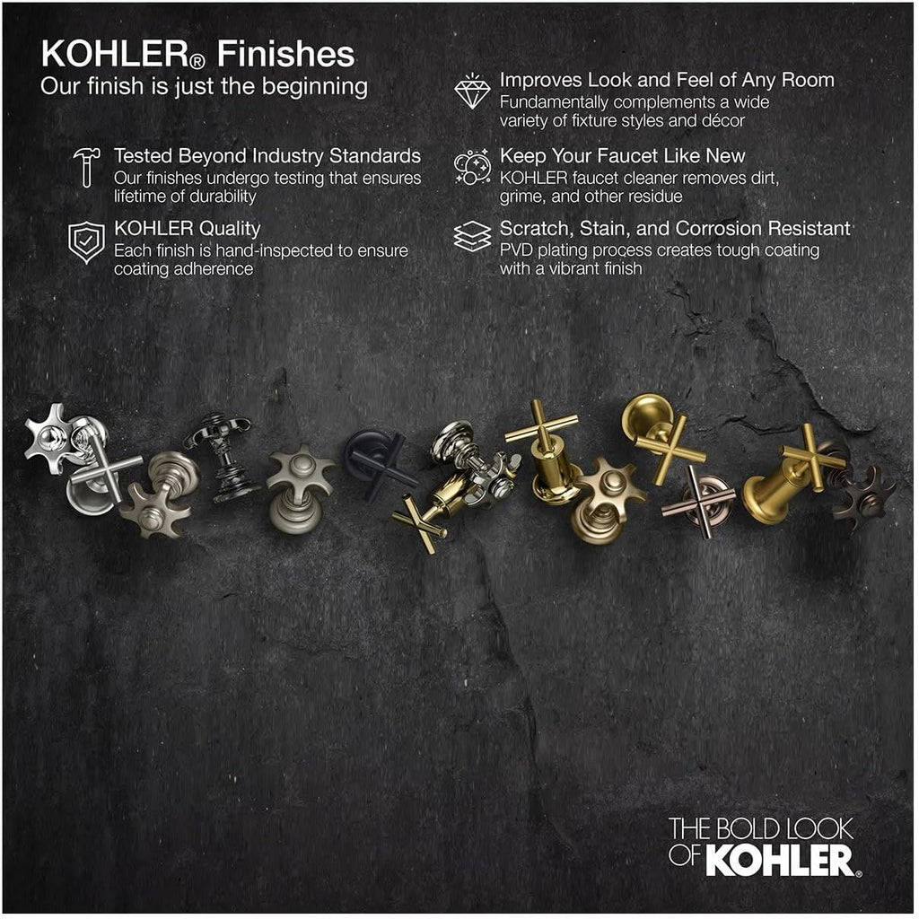 KOHLER Purist® Valve trim with lever handle for volume control valve, requires valve