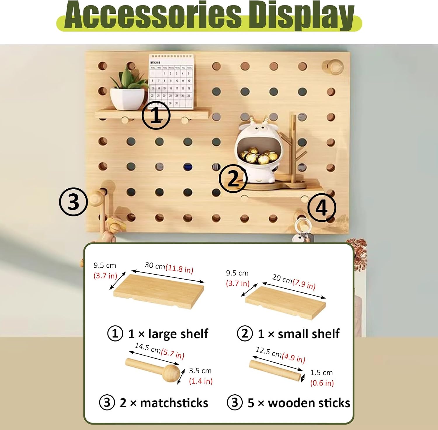 Electrical Panel Cover Electric Panel Cover with Shelf & Hook, Multifunctional Circuit Breaker Box Cover Decorative, Distribution Box Lid for Entrance Corridor(Brown,30 x 40 cm (11 3/4' x 15 3/4'))