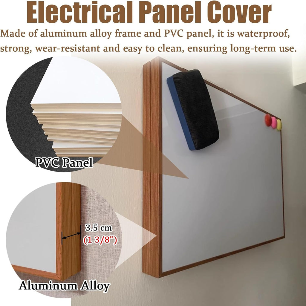 Electrical Panel Cover Breaker Box Cover Decorative Magnetic, DIY Writable Chalkboard Electrical Panel Cover