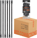 BEST CONNECTIONS Black Cable Zip Ties 11 Inches with Screw Down Hole for Mounting- Strong Nylon Wire Ties with 50 Lbs Tensile Strength – Cable Management Ties for Outdoor & Indoor – 5,000 Pack Total