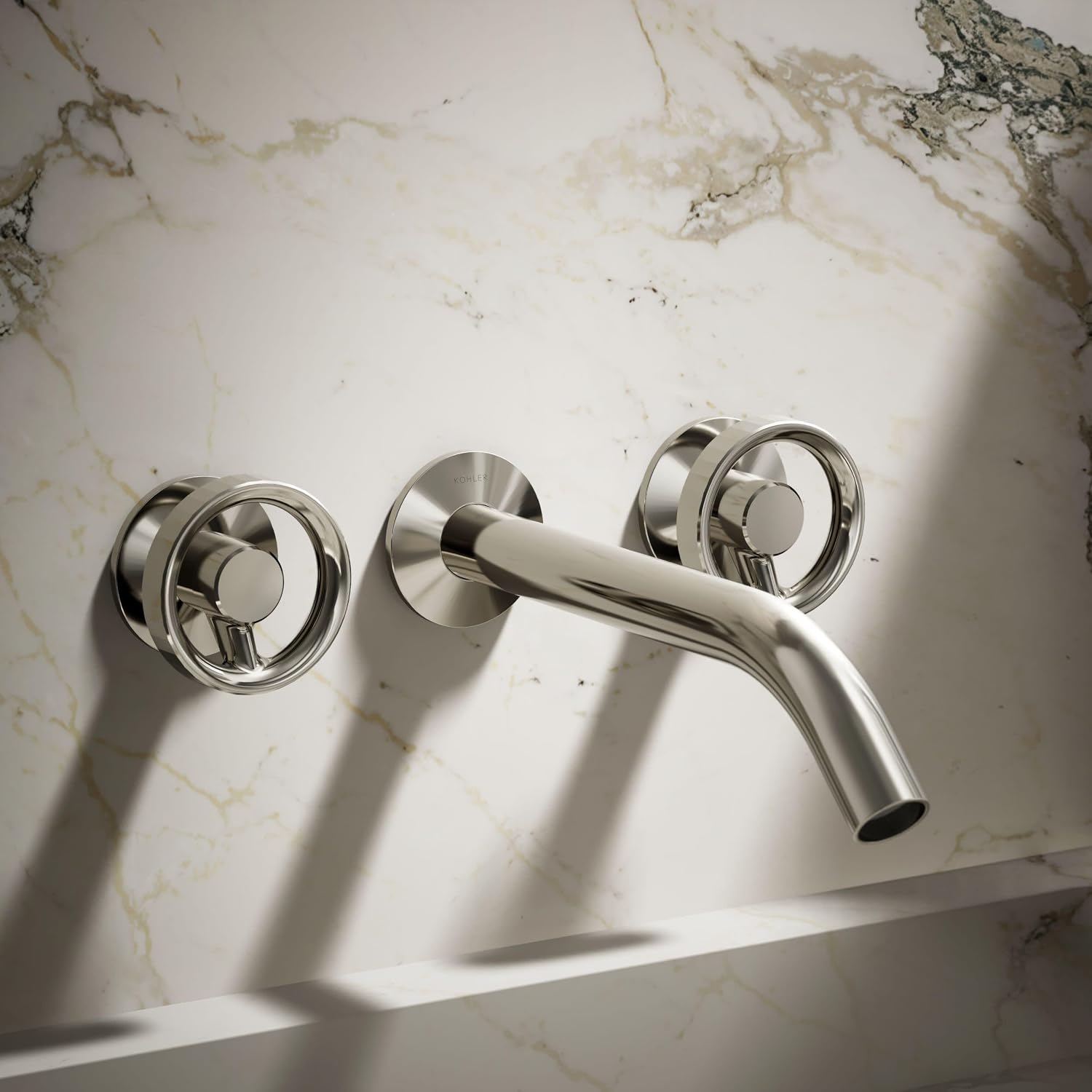 KOHLER Components Wall-Mount Bathroom Sink Faucet Industrial Handle Trim
