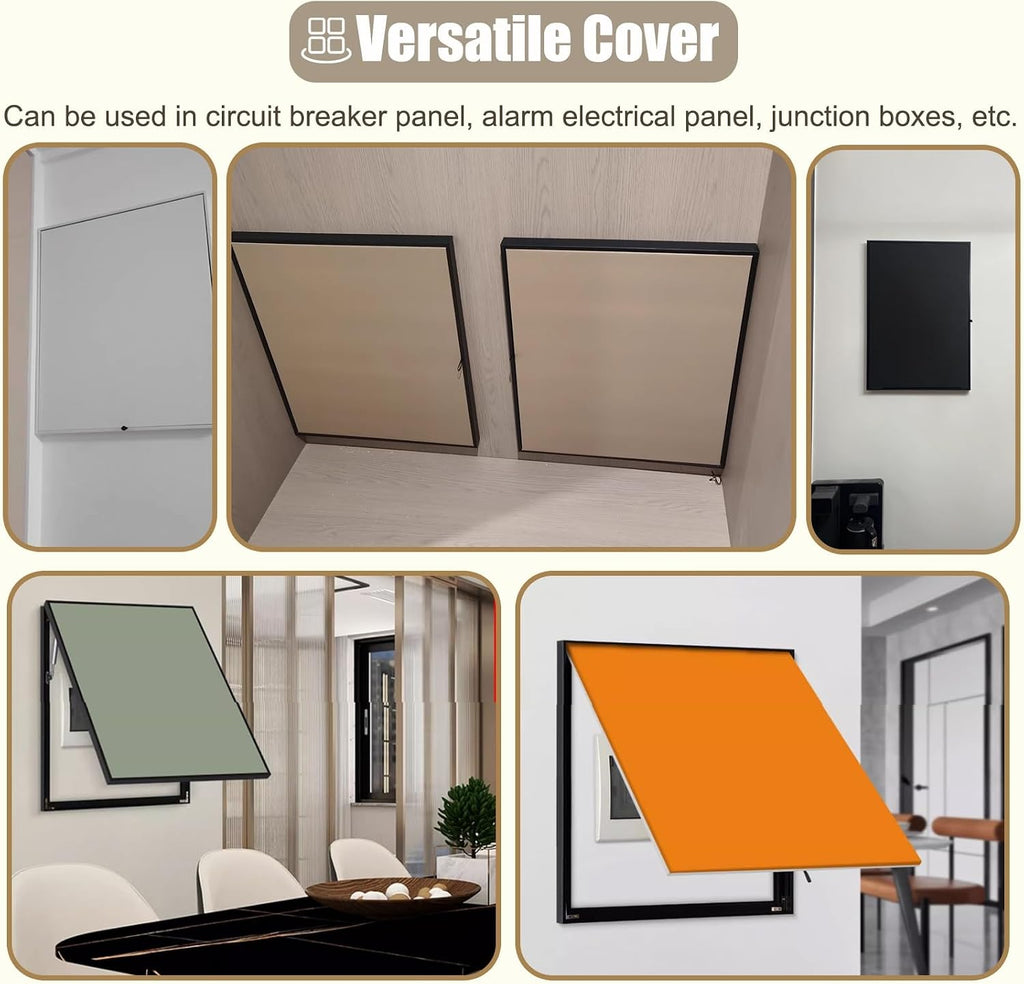 Vertical Meter Box Cover for Breaker Panel, 30x40cm / 12x16inch Electrical Panel Cover for Wall Decoration, Indoor Fuse Box Plate for Replacement(Dark Green,50x70cm(19.7x27.6))