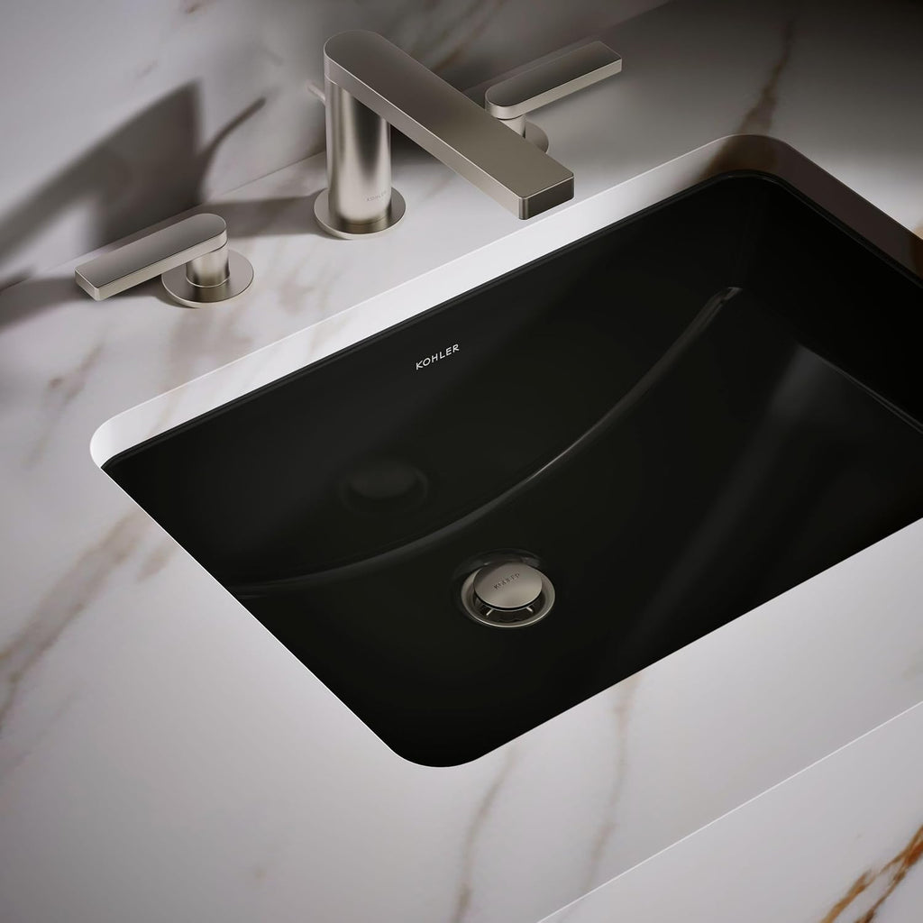 Kohler K-2214-7 Ladena Undercounter Lavatory,Vitreous china, Black
