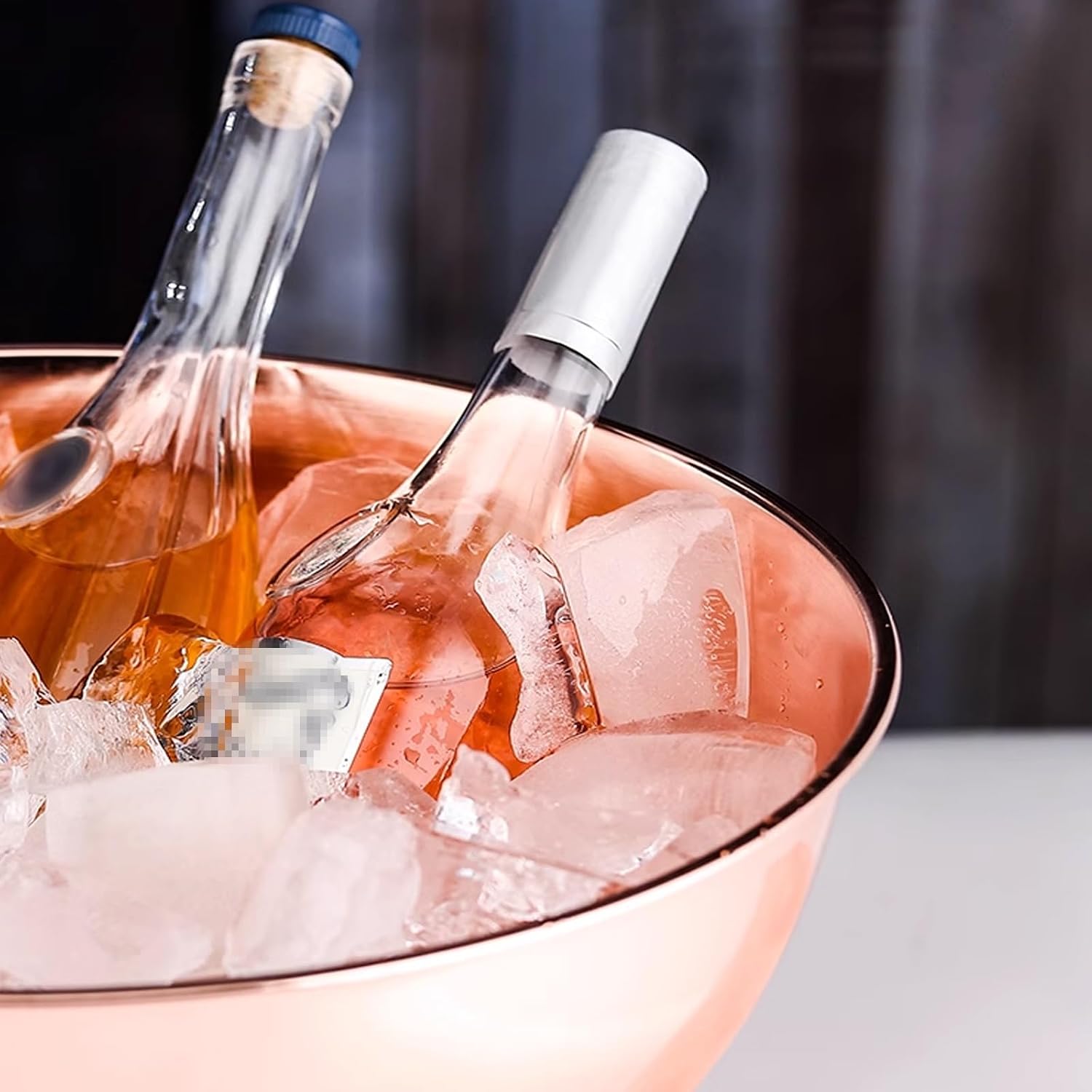 Ice Buckets for Parties Large Stainless Steel 12 Liter Insulated Drink Tub & Wine Bucket Keeps Drinks Cold Cocktail Bar Party Beverage Tub for Home Kitchen Outdoor(Gold)