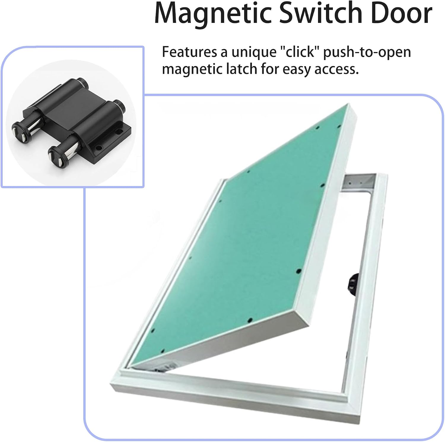 Heavy Duty Plumbing Access Panel - Flush-Mount Hidden Door for Drywall, Bathroom & Attic - Removable Cover (12x20in/30x50cm) - Easy Installation, Durable Design