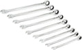 GEARWRENCH 9 Pc. 12 Point XL X-Beam Ratcheting Combination Wrench Set, SAE - 85898