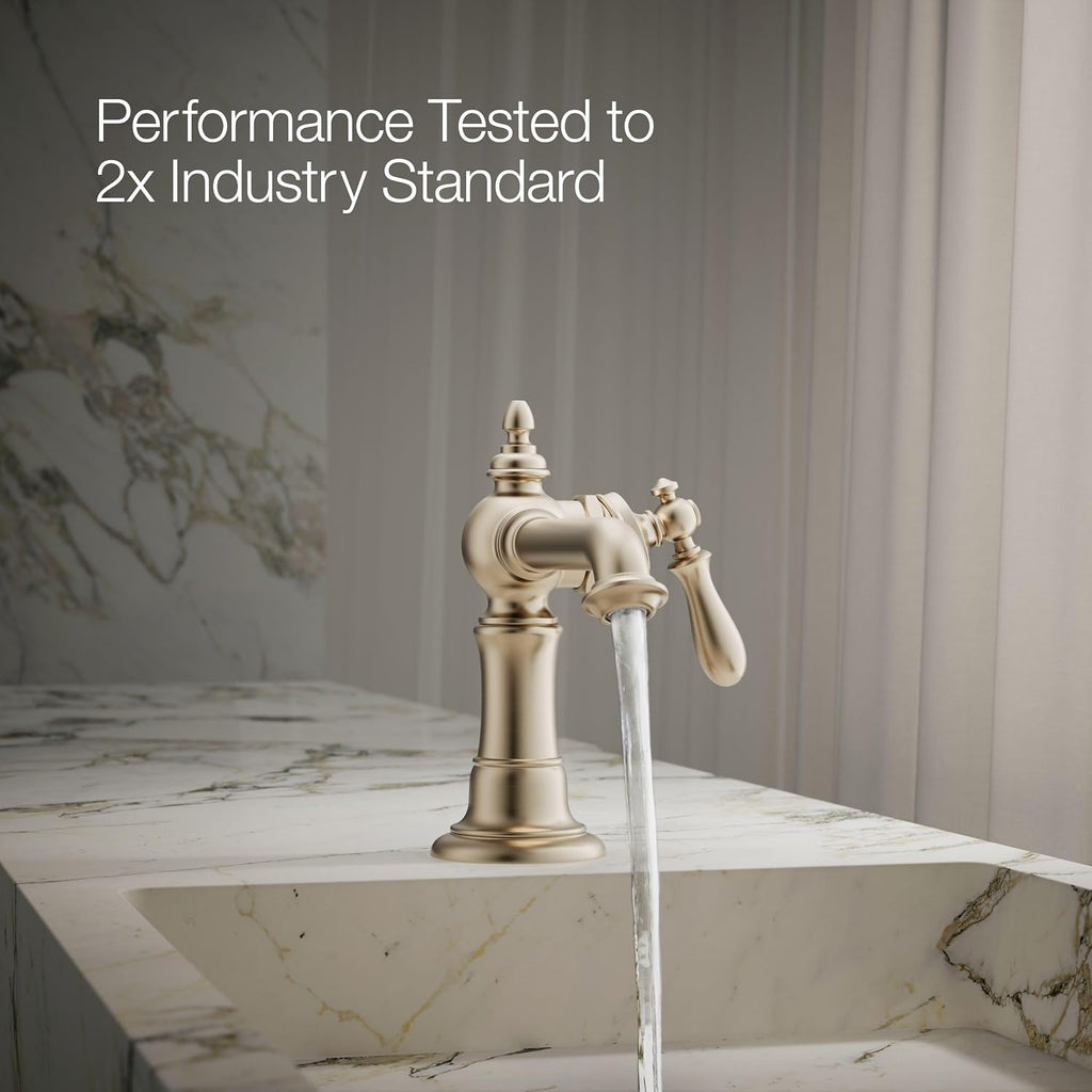 Kohler 72762-9M-BV Artifacts® Single-Handle Bathroom Sink Faucet, 1.2 gpm, Vibrant Brushed Bronze