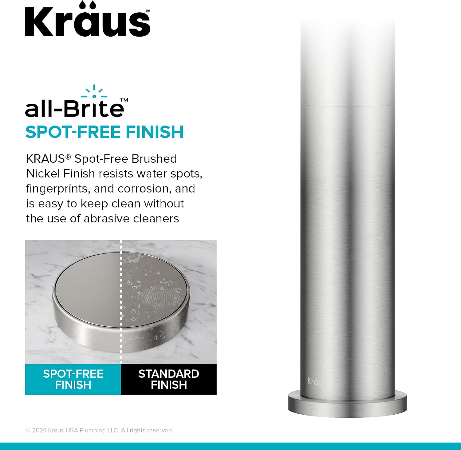 KRAUS Indy Bathroom Faucet for Vessel Sink in Spot-Free Brushed Nickel with Single Handle, Pop Up Drain and Supply Lines, KVF-1410SFBN