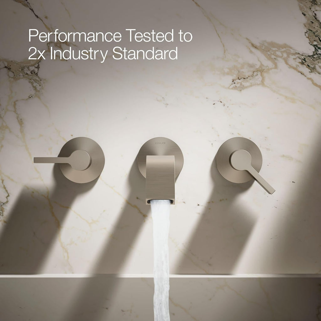 Kohler KT23888-BN Components 1.2 GPM Bathroom Faucet - Handles Sold Separately Vibrant Brushed Nickel