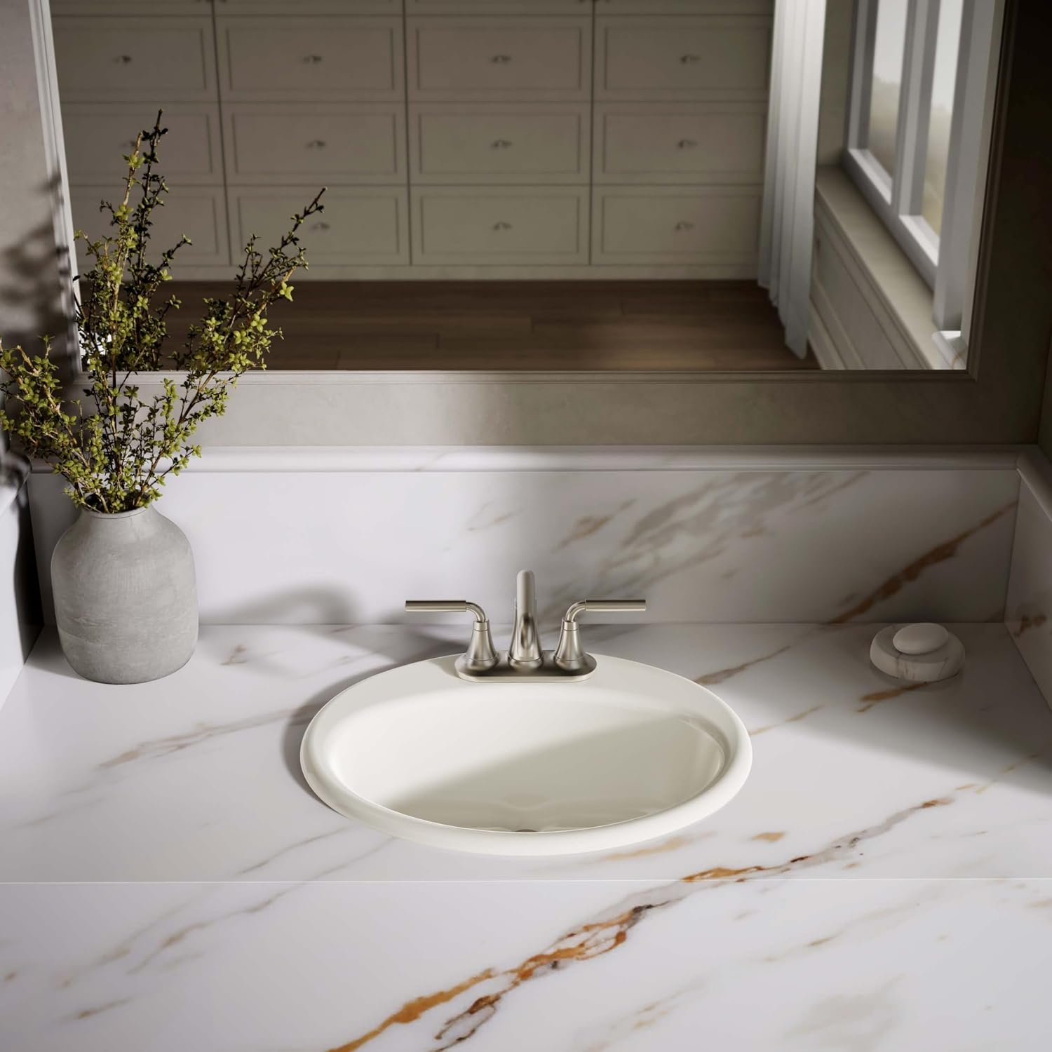 KOHLER Farmington 19X16 S-Rim Lav/4Cc