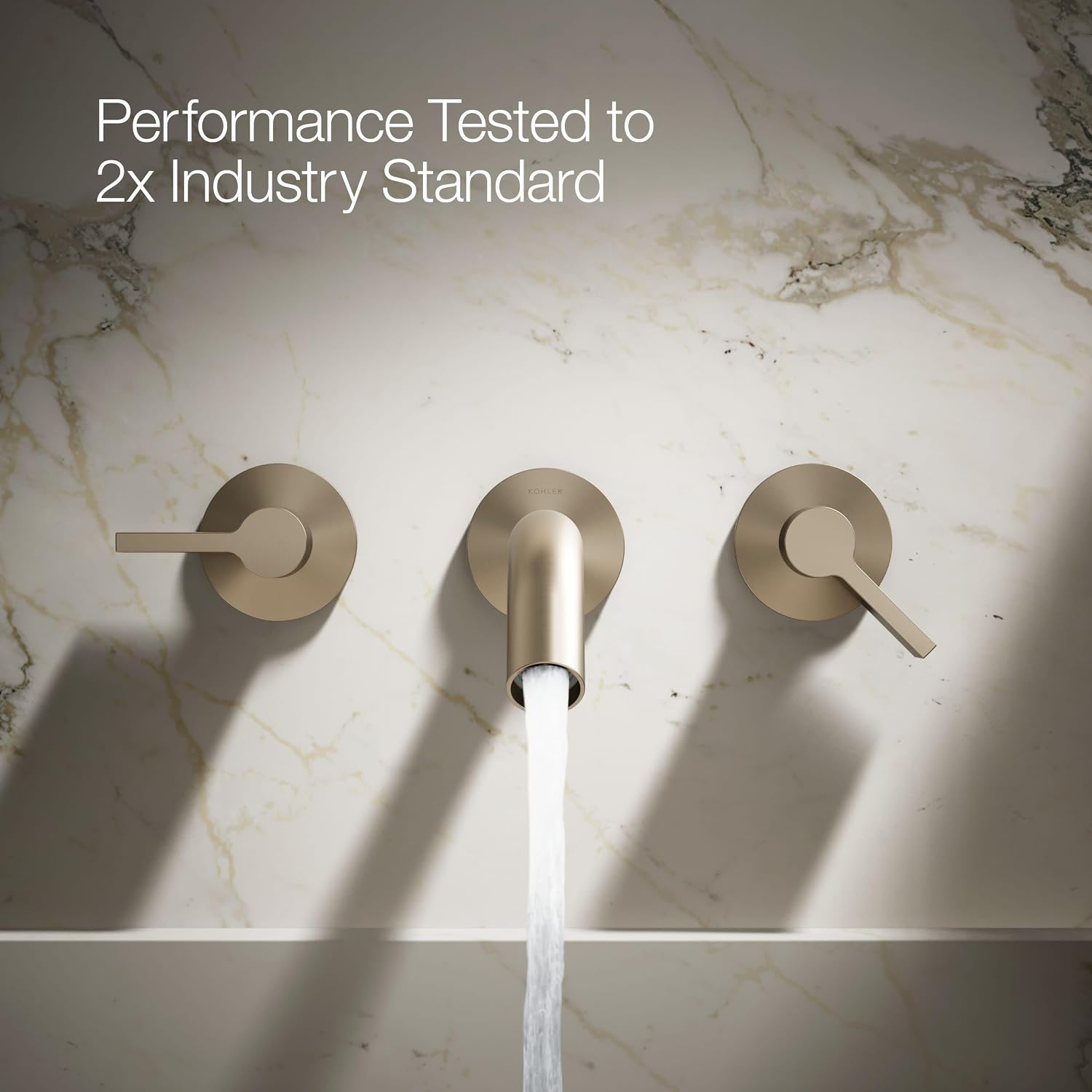 KOHLER Components Wall-Mount Bathroom Sink Faucet Lever Handle Trim