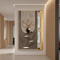 JHDXL Breaker Box Cover, Decorative Fuse Box Cover Cabinet, Poster Decorative Mural, Gold Frame Design, Various Styles Available(Gold4,40 * 80cm/15.7 * 31.5in)