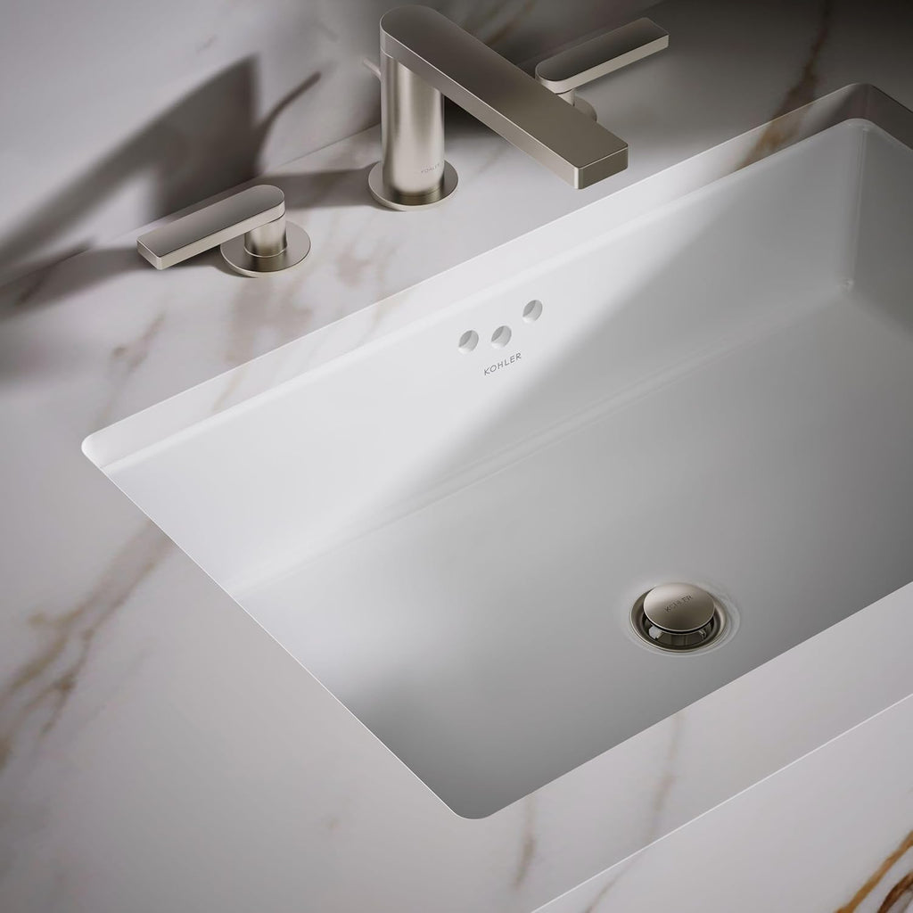 Kohler K-2297-0 Kathryn Under-Mount Bathroom Sink, White