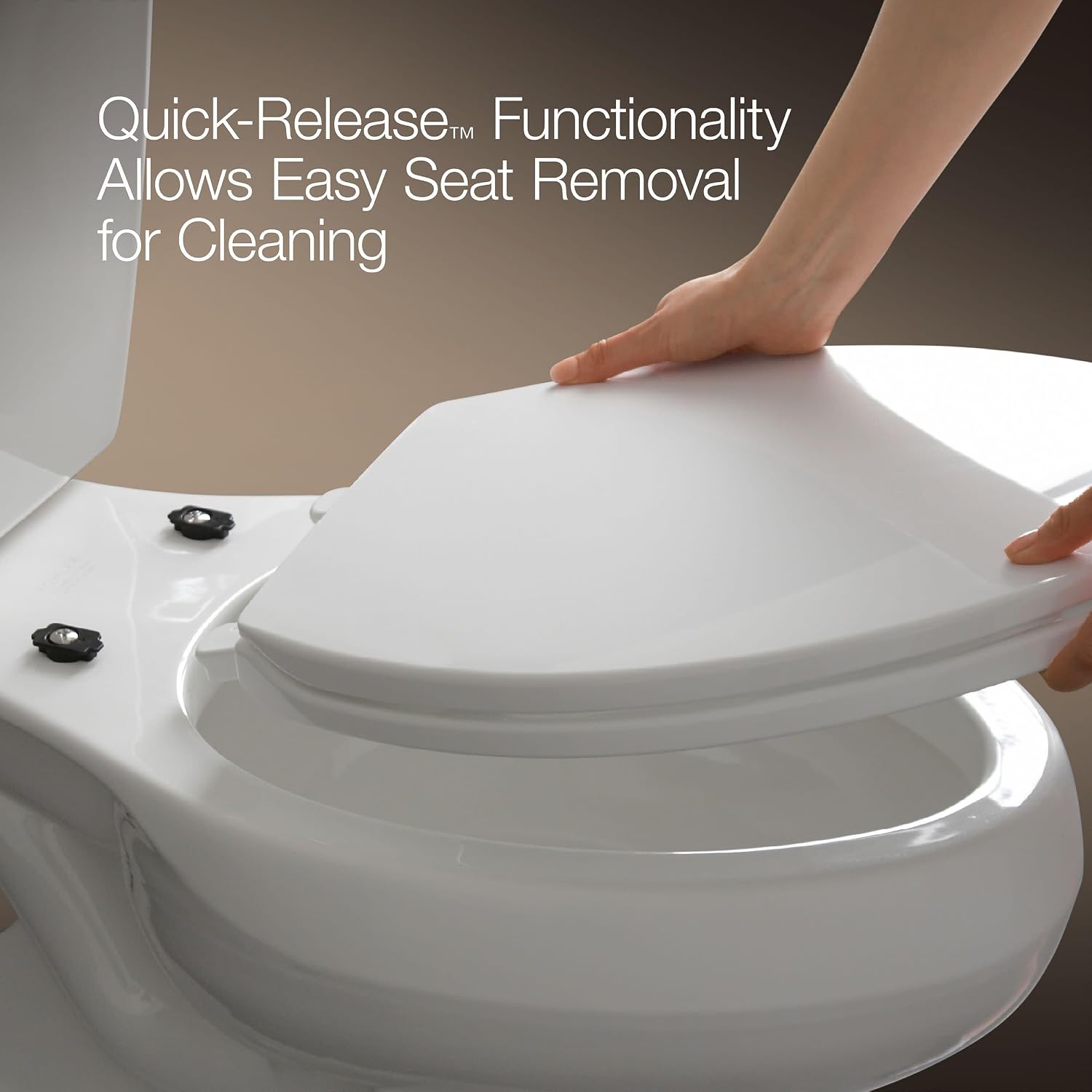 Kohler K-4662 Lustra Q2 Round Closed-Front Toilet Seat with Quick-Release and Qu, Seafoam Green