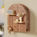 Decorative Fuse Breaker Box Cover, Wooden Electrical Panel Cover, Hide Electric Meter Box Decorative Painting, for Hotel, Kitchen and Bedroom(Brown 1,40 * 65cm/15.7 * 25.6in)