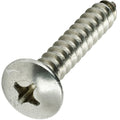 #1 x 1/4' Sheet Metal Screws Kit Hardware Truss Head Phillips Stainless Steel Pack of 500 Fastener Set LS12384F