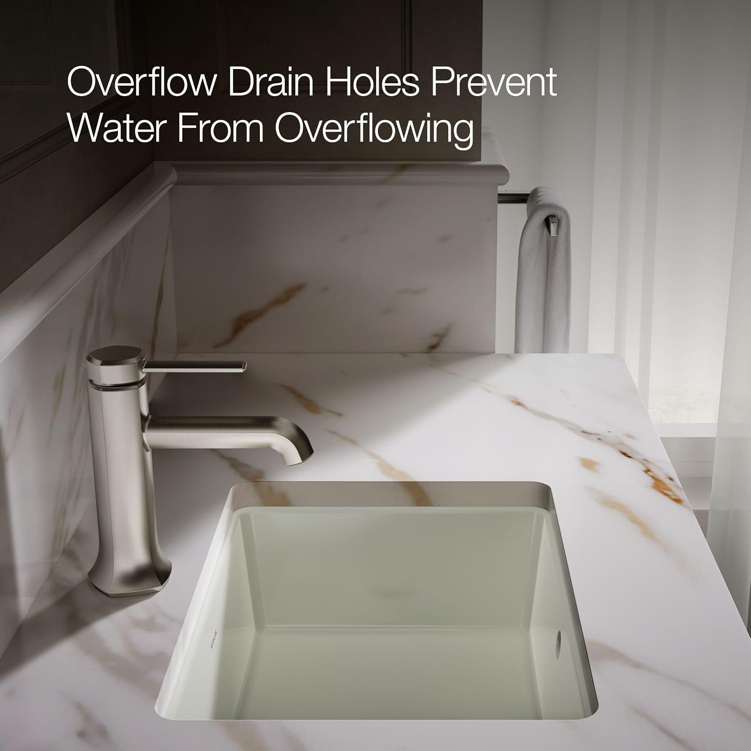 KOHLER Verticyl Rectangle under-mount bathroom sink
