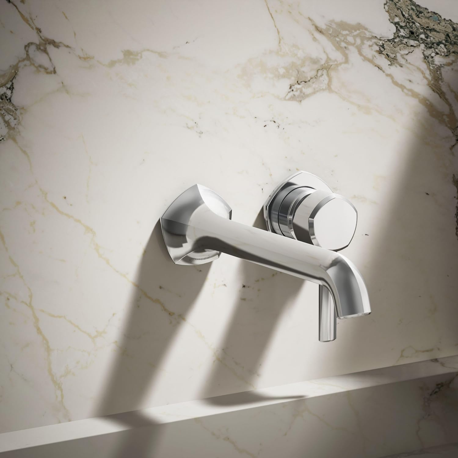 KOHLER K-27012-4-CP Occasion® Wall-Mount Bathroom Sink Faucet Handle, Premium Durable Metal, Corrosion Resistant, Polished Chrome