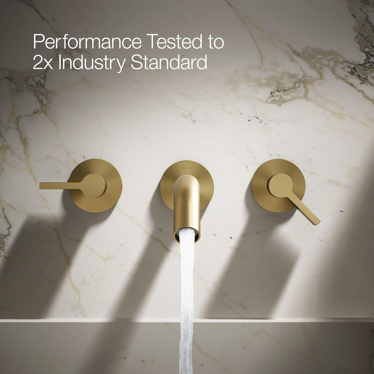 Kohler T23890-2MB Components Plumbing Fixtures, Vibrant Brushed Moderne Brass