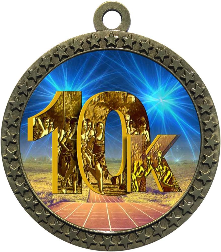 Express Medals 1 to 50 Packs 10K Gold Medal Trophy Award with Neck Ribbon D212-D07