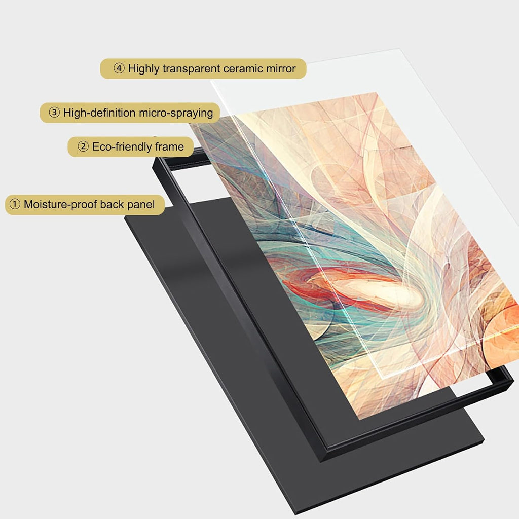Decorative Fuse Box Covers, Hide Electrical Panel Meter Breaker Wall Mounted Cover, Electric Meter Box Decorative Painting, for Living Room Home Office(Black 1,60 * 120cm/24 * 47.5in)