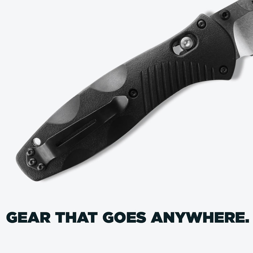 Benchmade - Barrage, Tactical, Every Day Knife, Plain Edge, Drop-Point Blade with Black Valox Handle (580)