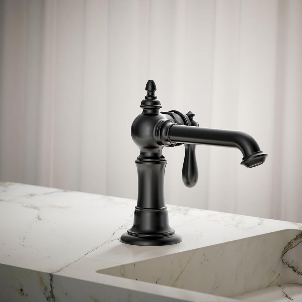 Kohler 72762-9M-BL Artifacts® Single-Handle Bathroom Sink Faucet, 1.2 gpm, Matte Black