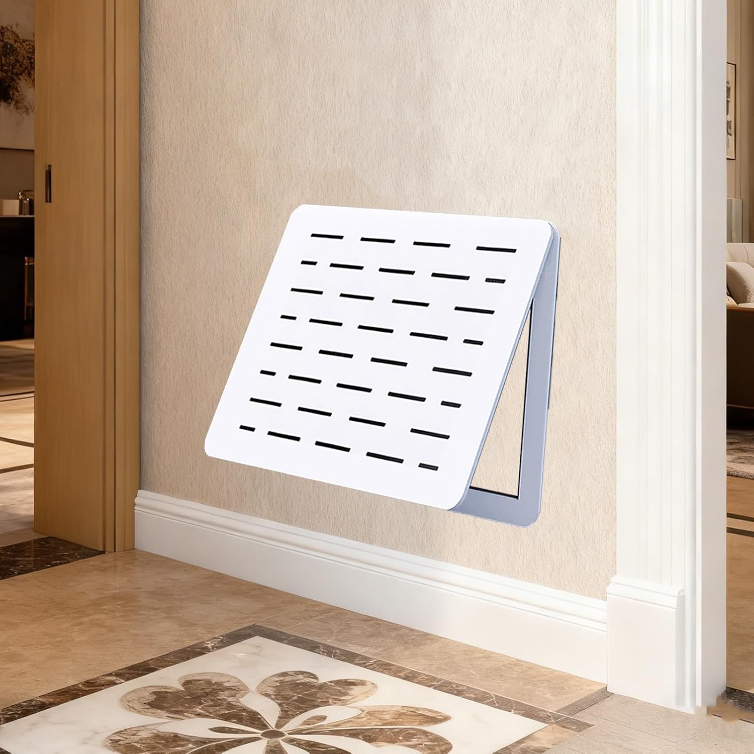 Electrical Panel Cover Ventilated Electrical Panel Cover Wall Hanging, Decorative Vent Electric Meter Box Covers, PVC Fuse Box Lid, Minimalist Distribution Covers(Style2,WXH-60 x 45CM-23.6x17.7')