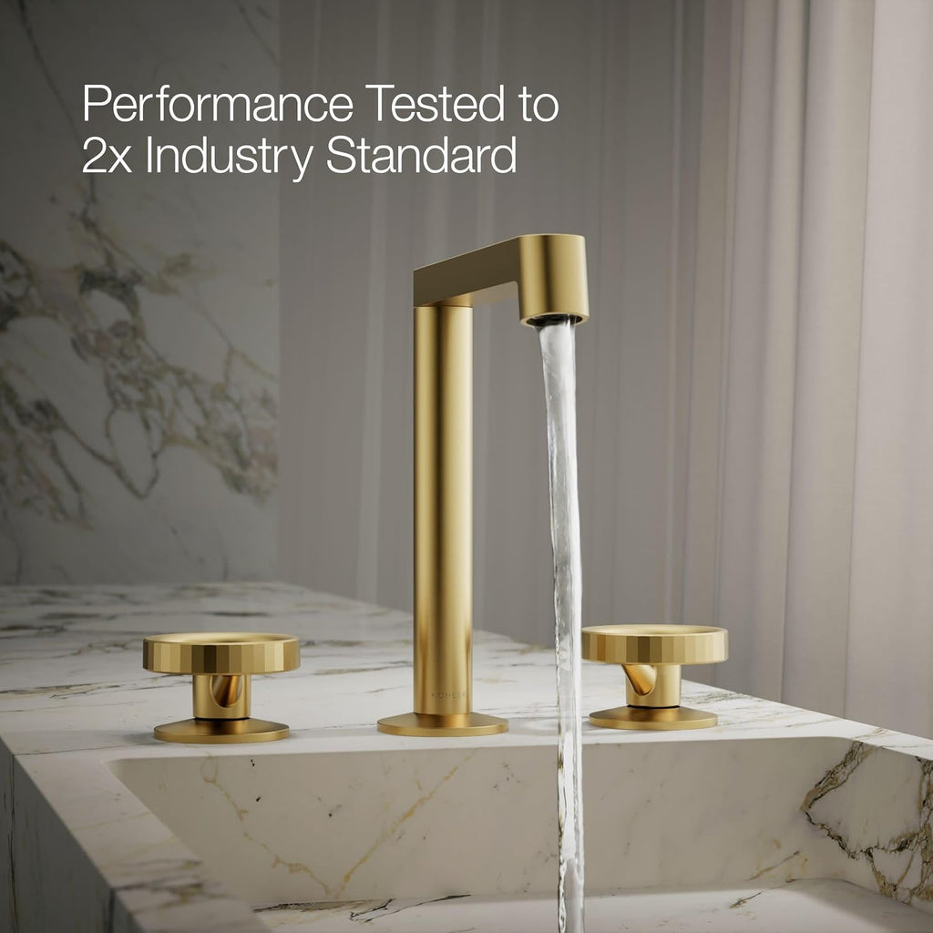 Kohler 77974-9-2MB Components Plumbing Fixtures, Vibrant Brushed Moderne Brass