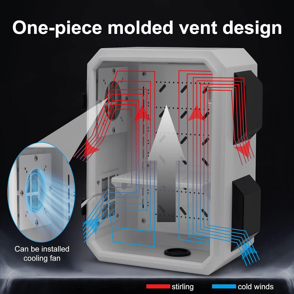 Outdoor Electrical Box, Cold-Rolled Steel Plate, Aluminum Alloy Back Beam, One-Piece Ventilation Design, IP65 Waterproof, Wall/Pole Mounted (15.7' x 11.8' x 7.9')