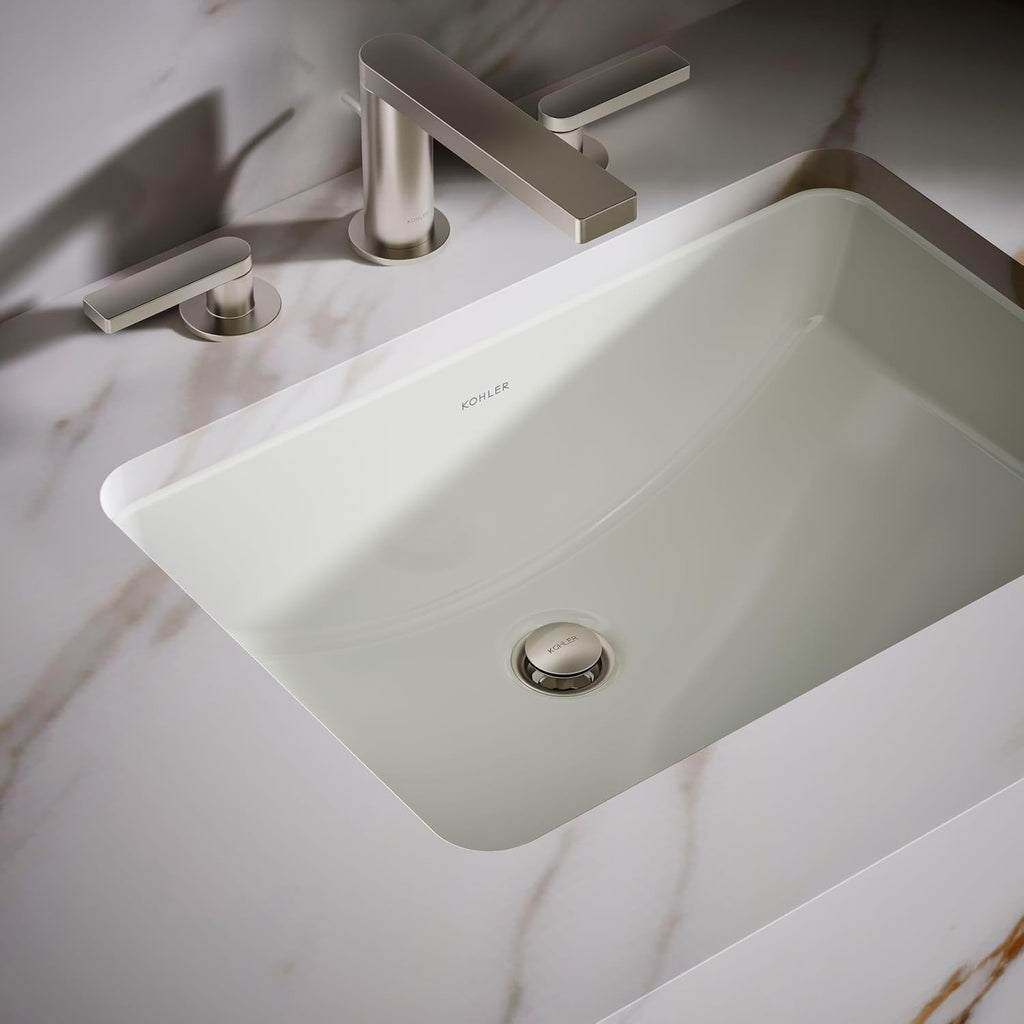 Kohler K-2214-NY 1-Bowl Undermount Bathroom Sink w/Overflow Dune