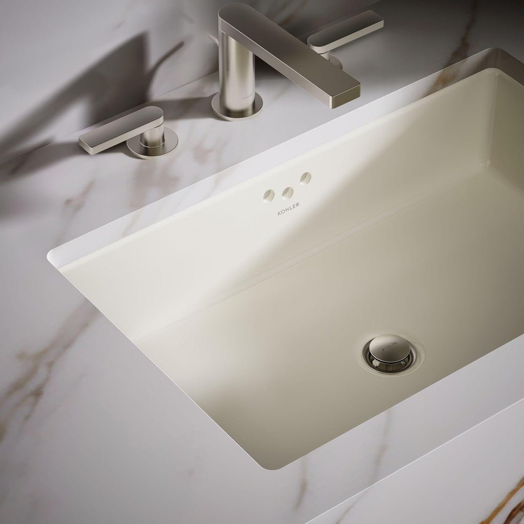 KOHLER K-2297-96 Kathryn Undercounter Bathroom Sink, Biscuit